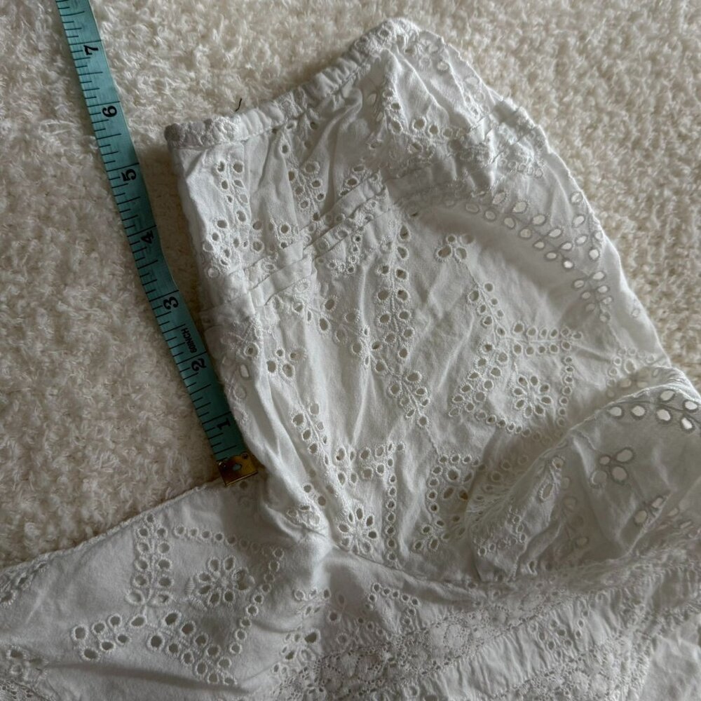 Sanctuary Eyelet, White 100% Cotton Dress Size S - Picture 9 of 10